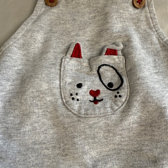 Ellen Degeneres - Light Grey Baby Overalls with adjustable shoulder straps - Picture 3 of 5